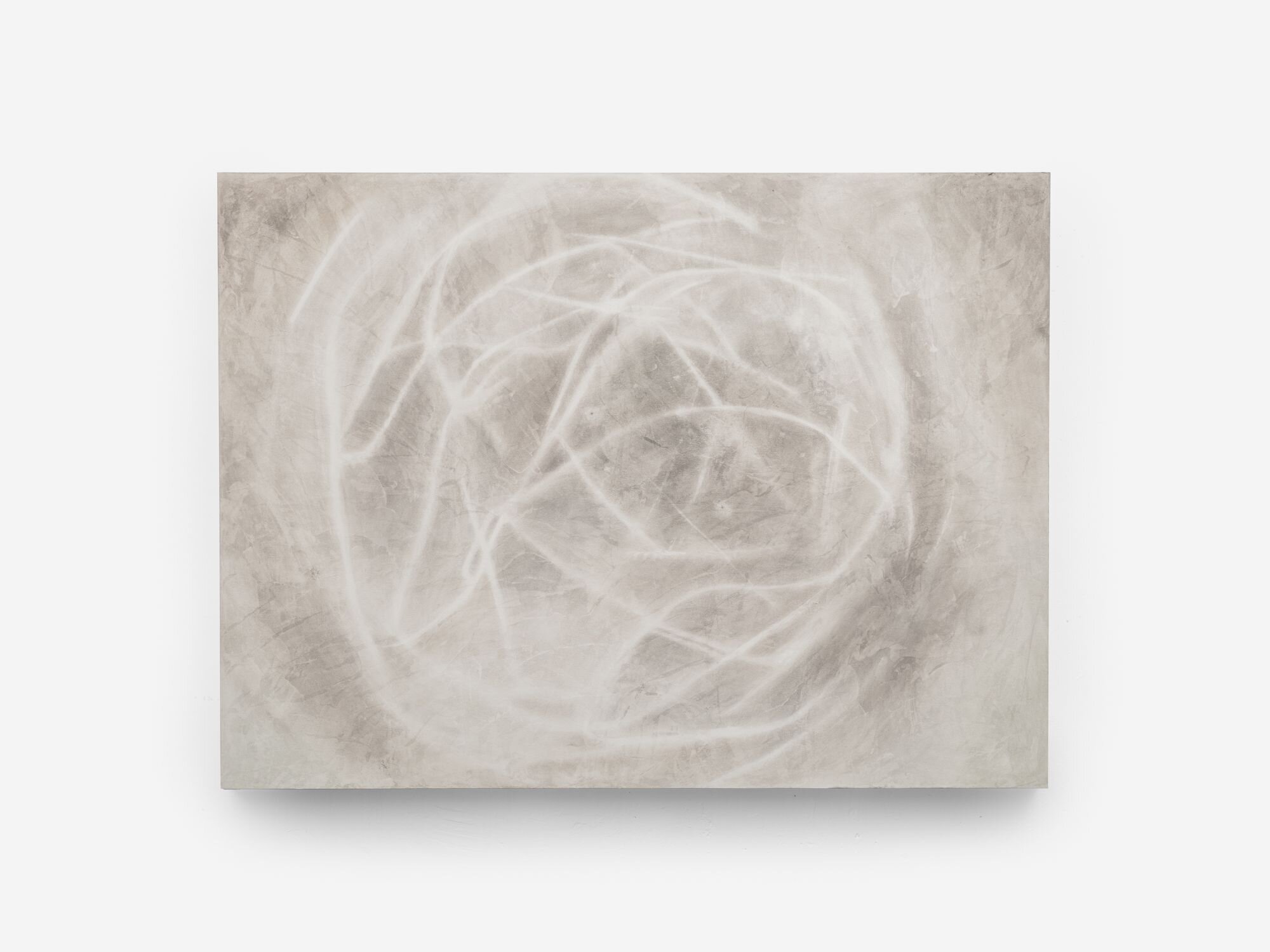 Elise Nguyen Quoc, <i>Drawing to Gathering Stars</i>, 2024. Pigment on paper laminated on wood panel, 47 5/8 x 64 1/8 x 2 3/8 in (121 x 163 x 6 cm)